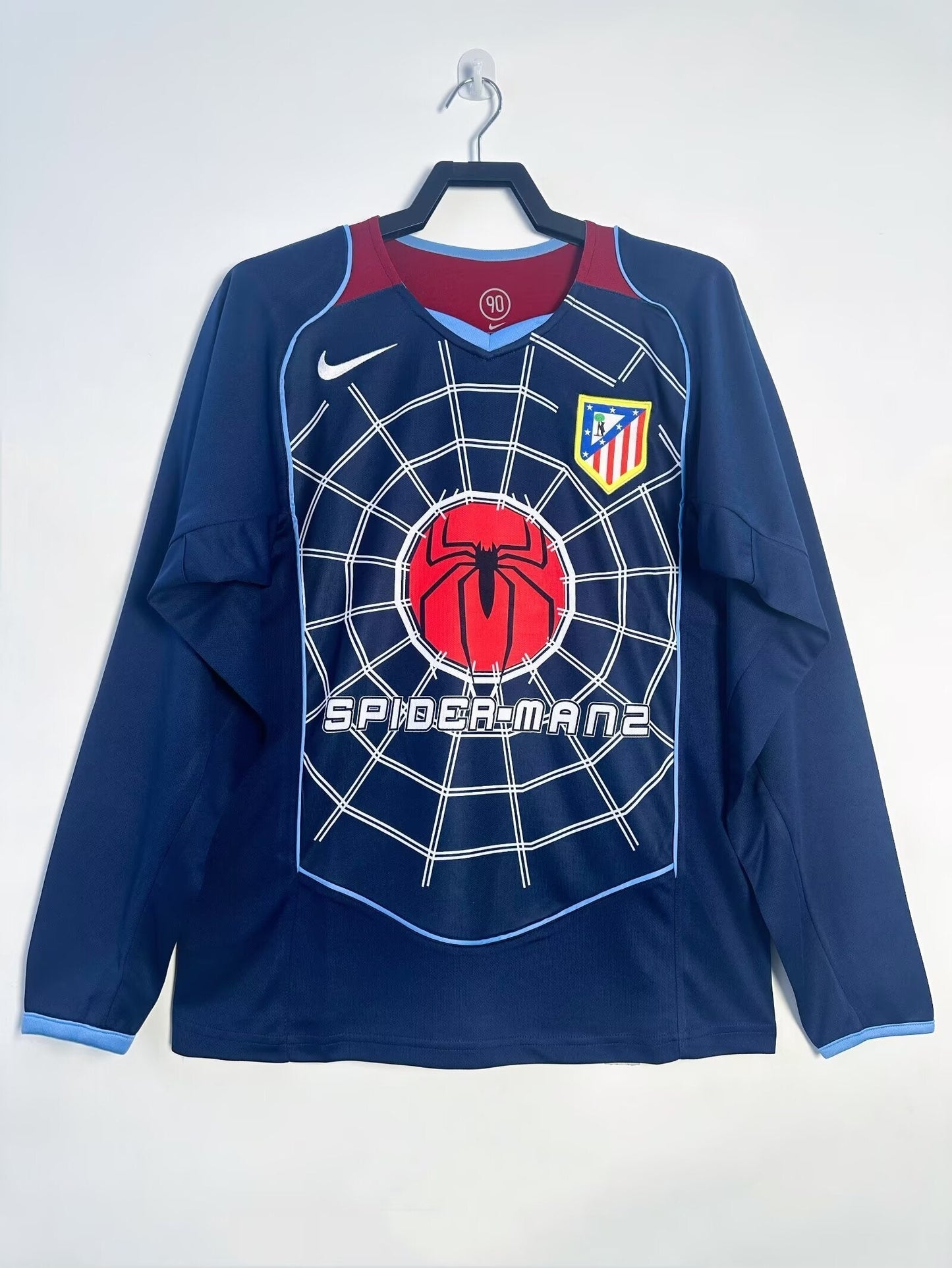 Maillot Rétro Homme Manches Longues Atlético de Madrid Extérieur - 2004/05