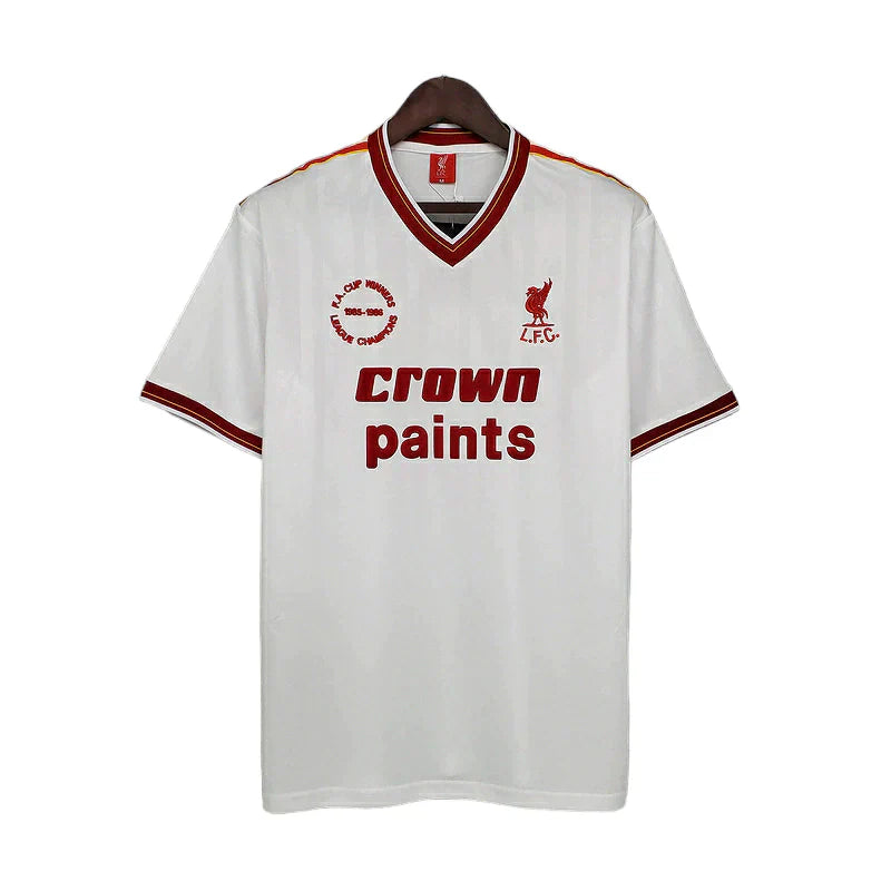 Maillot Homme Rétro Liverpool Blanc - 1985/1986