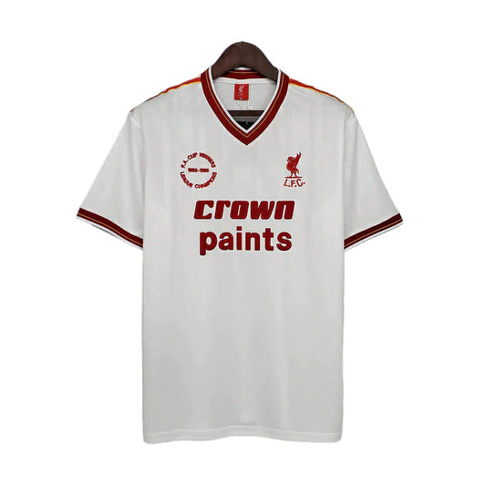 Camiseta Retro Liverpool Blanca para Hombre - 1985/1986