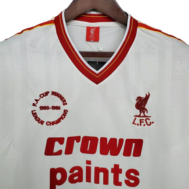 Maillot Homme Rétro Liverpool Blanc - 1985/1986