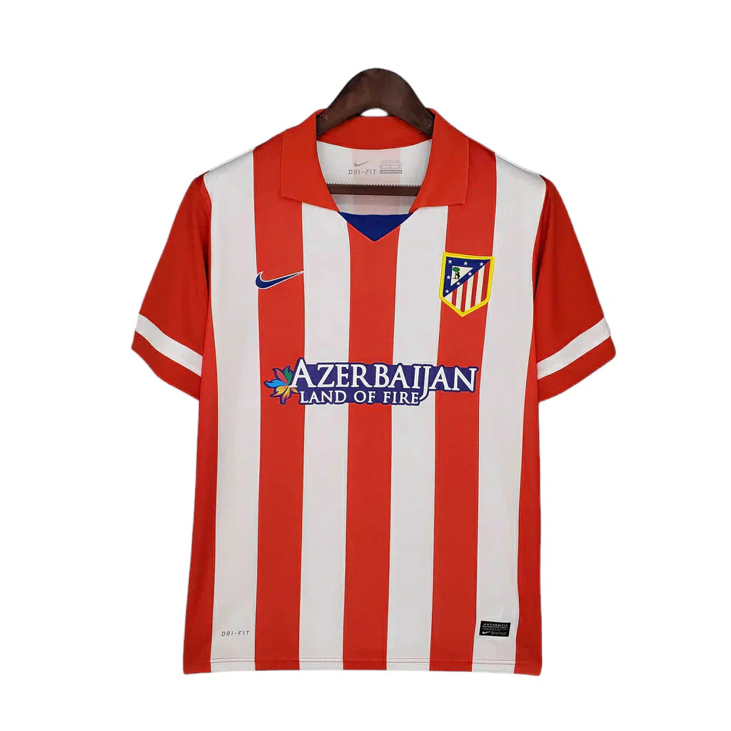 Camiseta Retro de Hombre Atlético de Madrid Blanca y Roja - 2013/2014