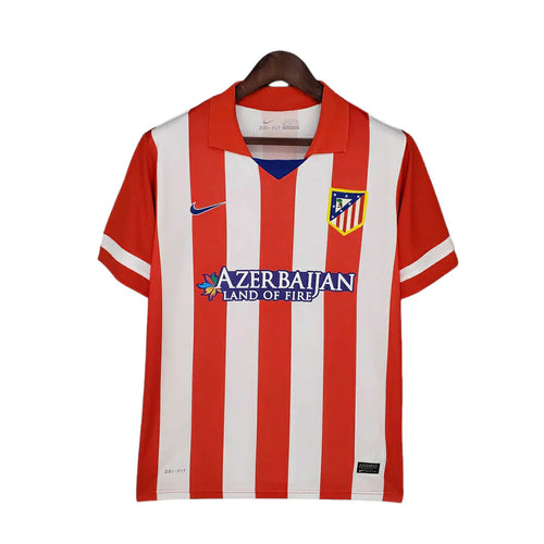 Camiseta Retro de Hombre Atlético de Madrid Blanca y Roja - 2013/2014