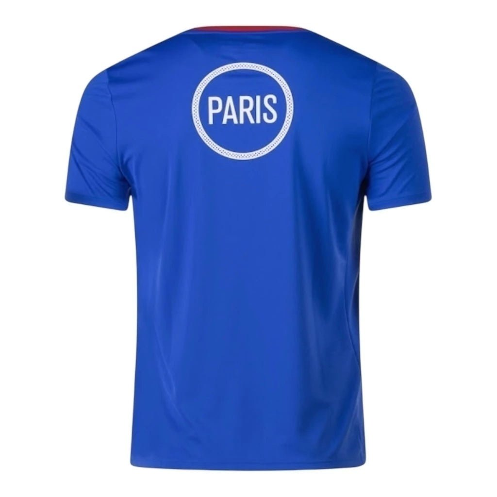 Camiseta de hombre PSG prepartido azul y roja - 25/26