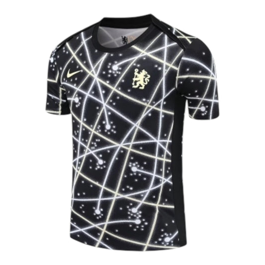 Camiseta de Hombre Pre-Partido Chelsea Negra - 25/26