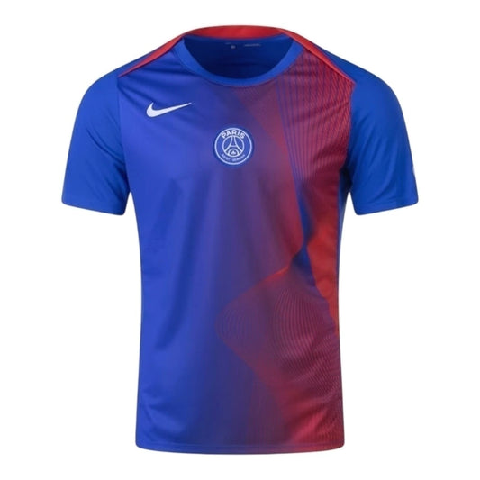 Man's Jersey PSG Team Pre-Match Blue and Red - 25/26