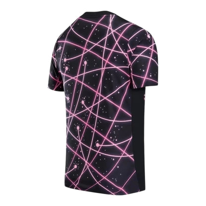 Maillot Homme PSG Pré-Match Noir et Rose - 25/26
