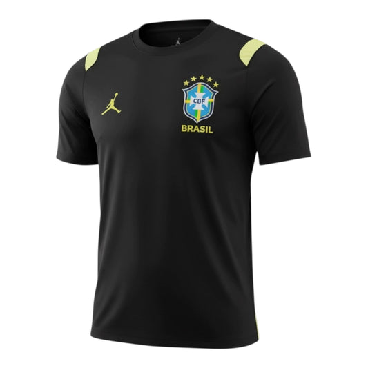 Camiseta de entrenamiento negra de la Selección Nacional de Brasil para hombre - 26/27