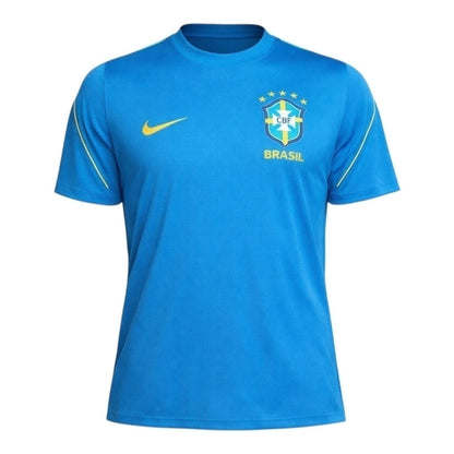 Camiseta de entrenamiento azul de la Selección Nacional de Brasil para hombre - 26/27
